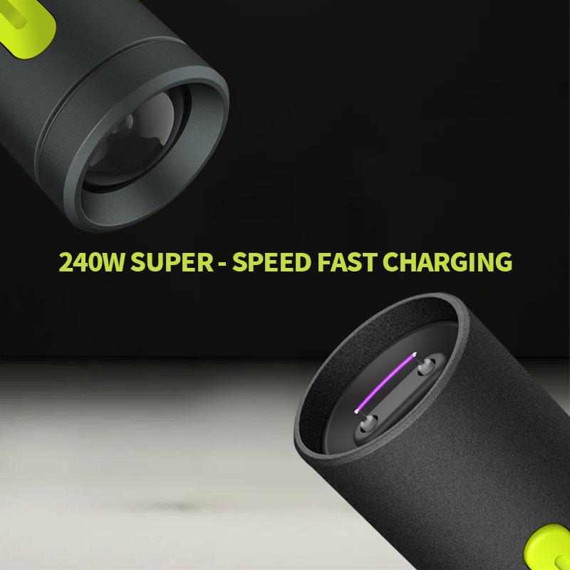 ChubbyTrail 240W USB-C Cable – Arc Ignite & Emergency Light, Outdoor Power Pro